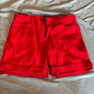Red shorts
